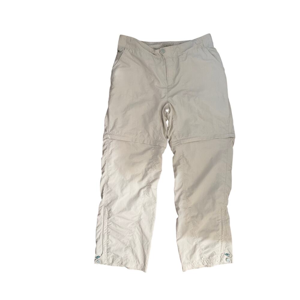 LL Bean hiking pants Women's No Fly Zone Zip-Off Pants, Mid-Rise 12